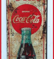 Cartel Metalico Coca Cola better with Coke, Duna´s Vintage