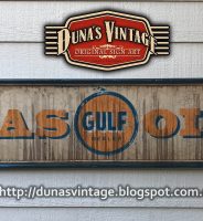 Cartel GULF, GAS OIL Duna´s Vintage