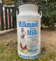Lechera de Aluminio 40L. Milkmaid Brand Milk.