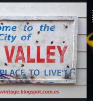 CARTEL DE MADERA HILL VALLEY SIGN – BACK TO THE FUTURE, Duna´s Vintage