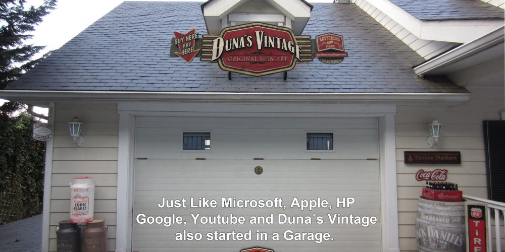 Duna´s Vintage Sign Garage