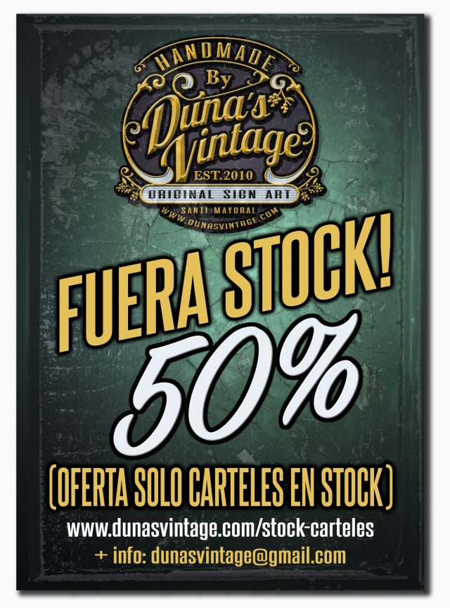 FUERA STOCK! UN 50% EN CARTELES DE DUNA´S VINTAGE