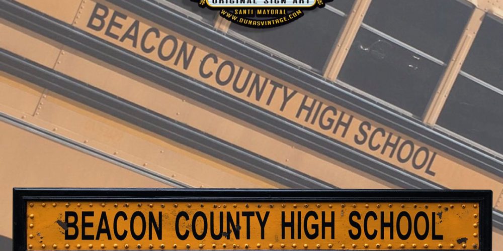 Cartel BEACON COUNTY HIGH SCHOOL, Teen Wolf.