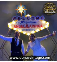 Cartel de Madera Welcome Angel & Ainhoa Wedding.