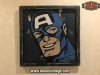 Cartel de Madera Superhéroes Vintage Captain America.