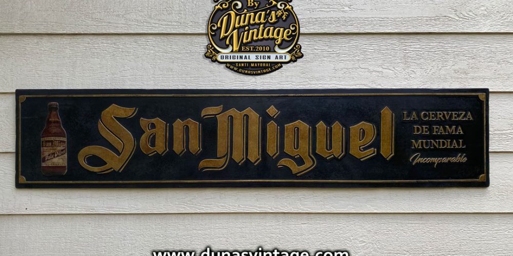 Cartel de Madera San Miguel