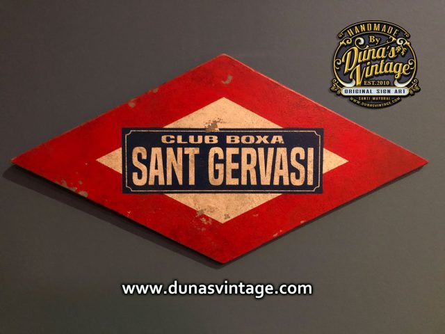 Placa Metro Sant Gervasi Club boxa