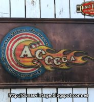 Cartel A.C.C.C.C.A Asociación Cultural Club Coches Clásicos Americanos, Duna´s Vintage.