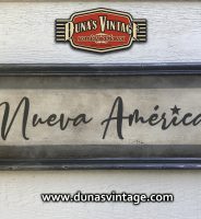 Cartel de Madera Nueva América.(Almería)