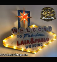 Cartel Wedding LAIA & PABLO, Welcome Las Vegas.