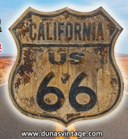 ESCUDO EN MADERA CALIFORNIA US 66