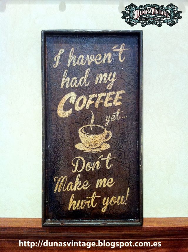 COFFEE SIGN, Duna´s Vintage.