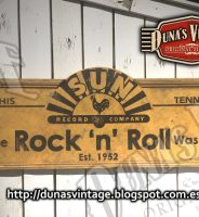 Cartel Rock ‘n’ Roll Sun Record. Duna´s Vintage