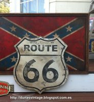 COFEDERATE FLAG & ROUTE 66, Duna´s Vintage.