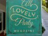 All LOVELY Party Magazine, Duna´s Vintage.