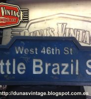 New York Street Sign, Little Brazil ST, Duna´s Vintage.