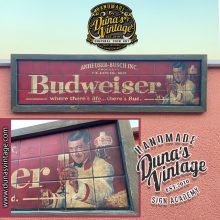 Publicidad antigua BUDWEISER, Anheuser-Busg Inc. Duna´s Vintage.