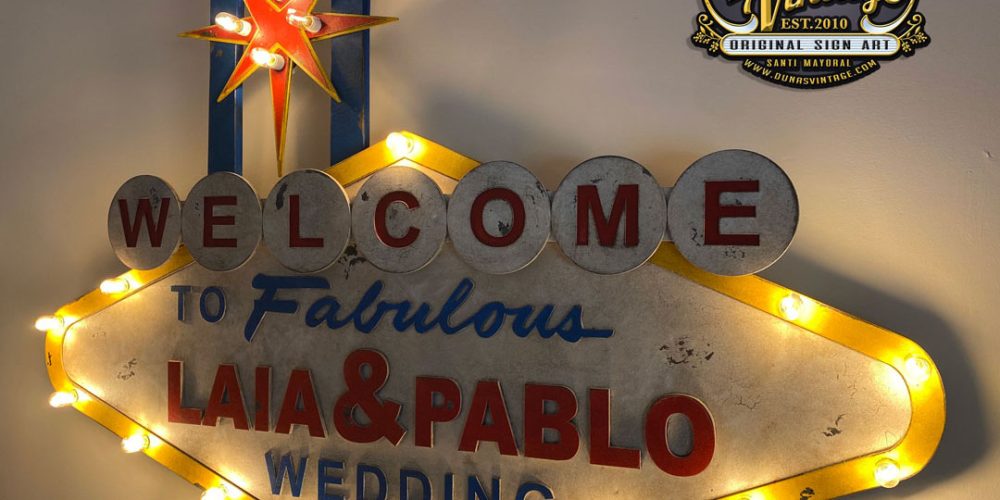 Cartel Wedding LAIA & PABLO, Welcome Las Vegas