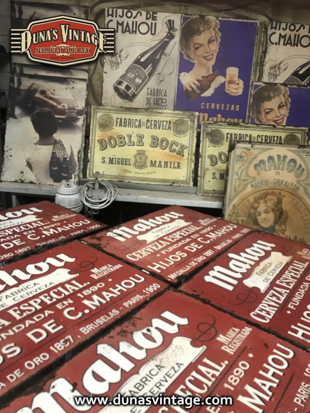 CHAPAS METÁLICAS MAHOU VINTAGE