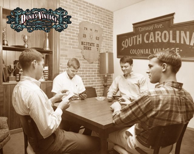Cartel de Madera 1963&#8242; SOUTH CAROLINA