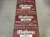 Chapa Metálica Mahou RED SIGN tamaño 42x50cm.