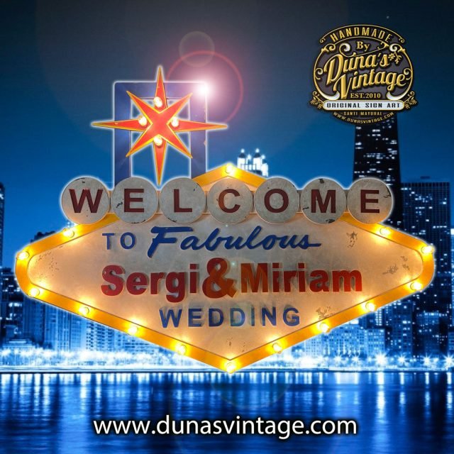 CARTEL WELCOME TO FABULOUS SERGI&#038;MIRIAM WEDDING