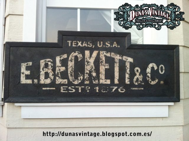Cartel E.BECKETT &#038; Co.