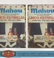 MAHOU CERVEZAS Placas Vintage Metálicas tamaño 280x400mm.
