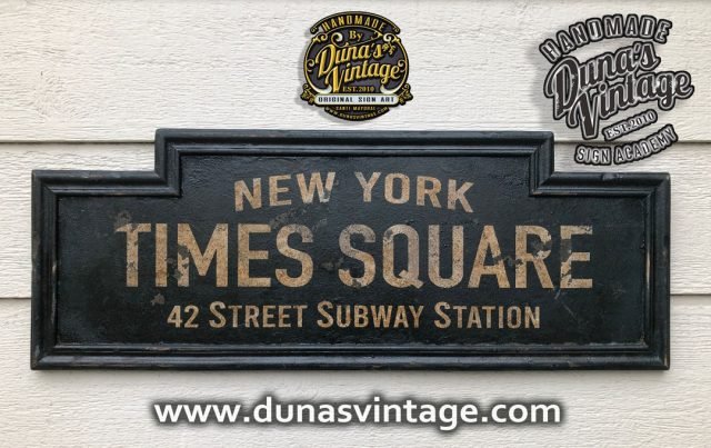 7 TIMES SQUARE NEW YORK SIGN DUNA´S VINTAGE 2506837594 