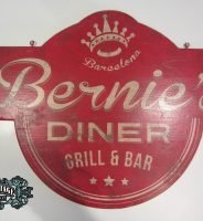 CARTEL COLGANTE BERNIE´S, Duna´s vintage