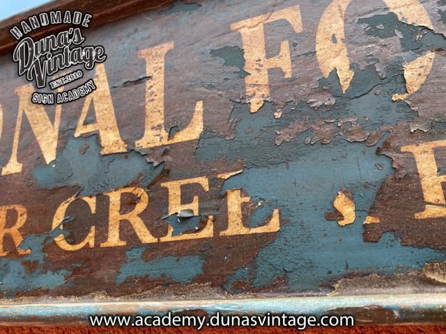 Efectos de Envejecido, Cartel de Madera NATIONAL FOREST.