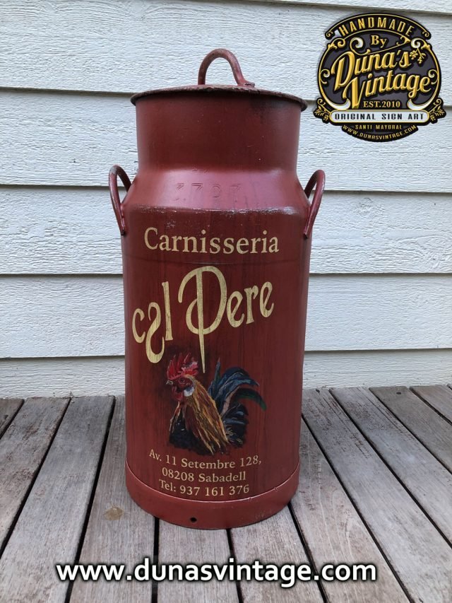 Lechera de Aluminio de 40L. Cal Pere (Sabadell BCN)