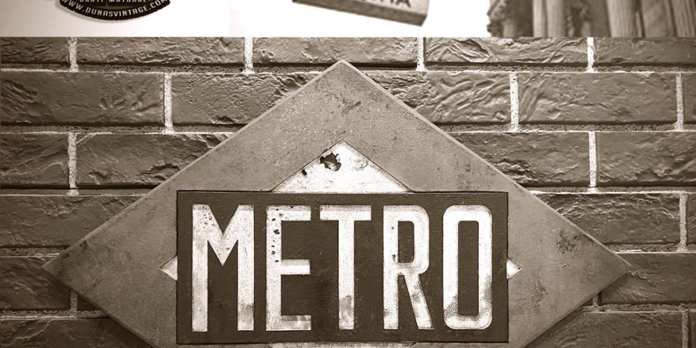 Placa de Metro del año 1921.