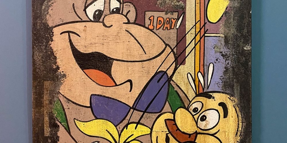 Réplica de Cartel pintado sobre madera MAGUILLA GORILLA de 1964.