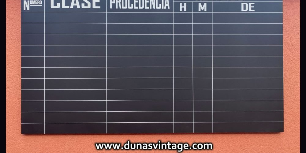 Cartel Warner Music Station, RETRASO DE LOS TRENES.