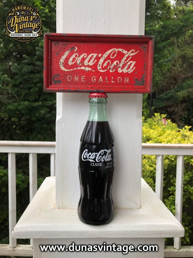 Mini cartel Coca-Cola, Duna´s Vintage.