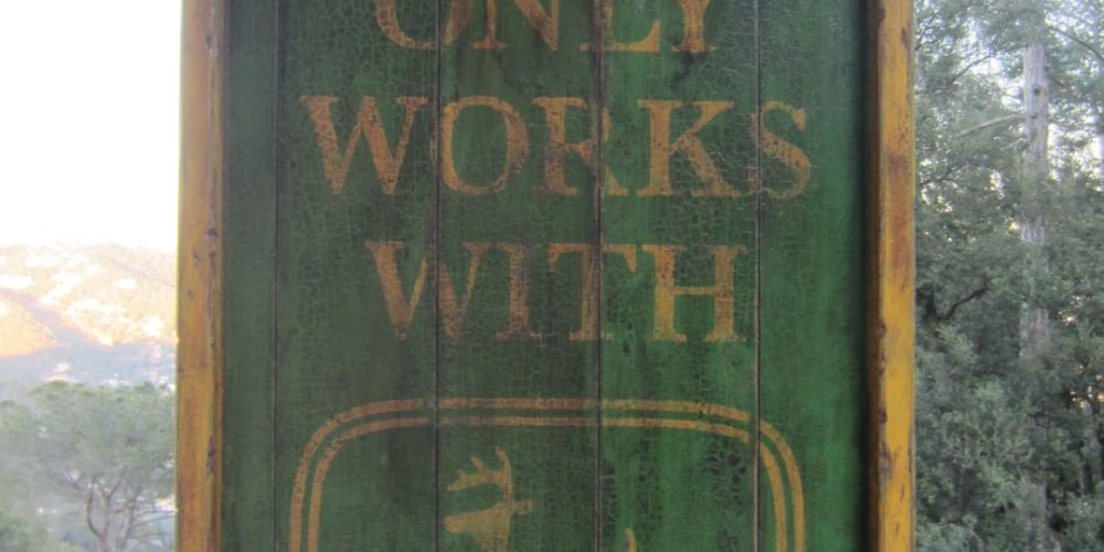 Cartel de Madera personalizado JOHN DEERE.