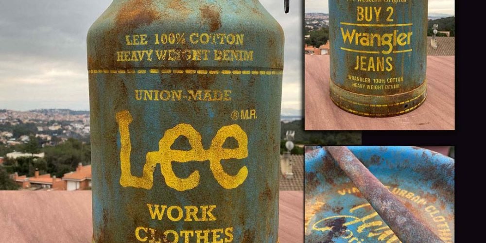 Lechera de Aluminio 20L. Lee Work Clothes & Wrangler Jeans