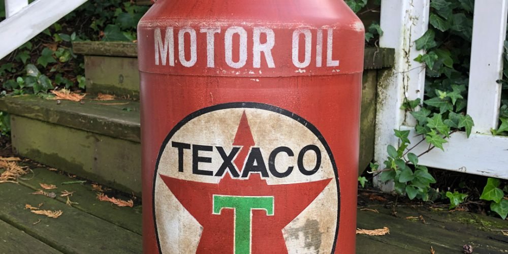 Lechera de Aluminio TEXACO MOTOR OIL