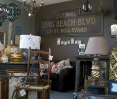 Cartel de madera LONG BEACH BLVD