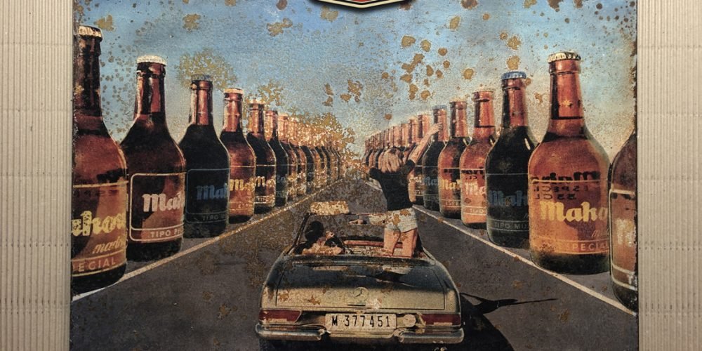 Chapa Metálica Mahou 43x60cm.