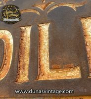 Cartel de Madera efecto Óxido TOILET