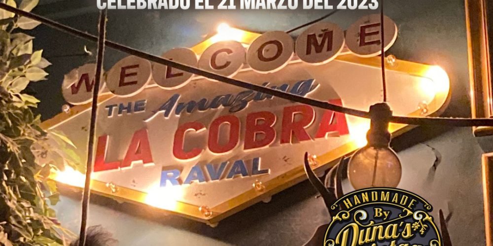 Aquí tenéis el cartel personalizado del ganador del sorteo, La Cobra BCN.