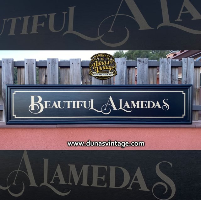 Cartel de Madera BEAUTIFUL ALAMEDAS