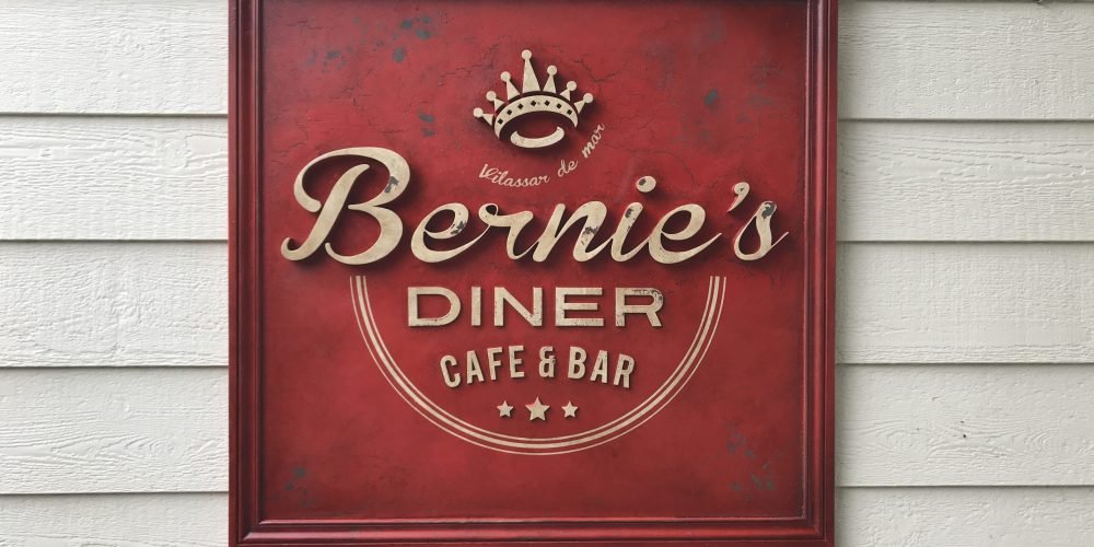 Cartel Bernie´s Diner Vilassar de Mar BCN