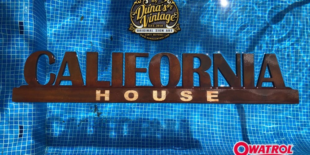 Letras CALIFORNIA HOUSE OXID