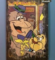 Réplica de Cartel pintado sobre madera MAGUILLA GORILLA de 1964.