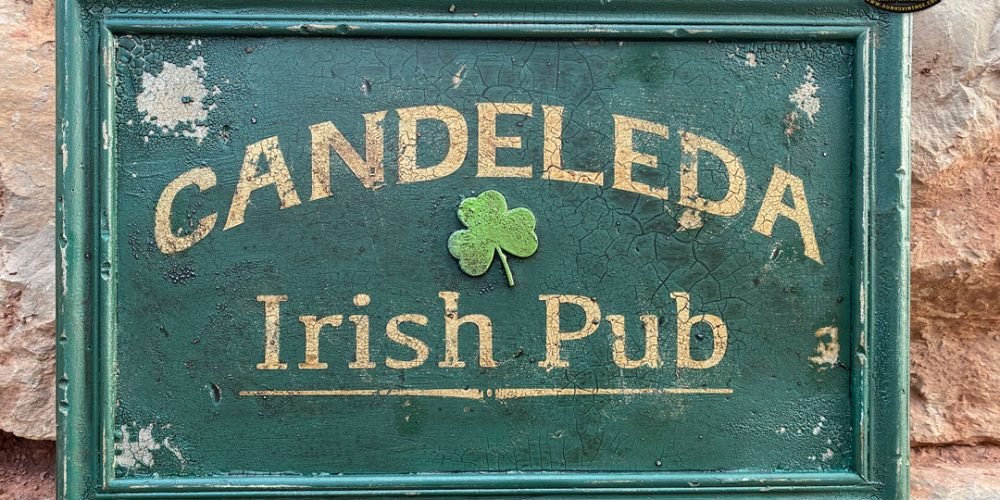 Cartel de Madera CANDELEDA IRISH PUB
