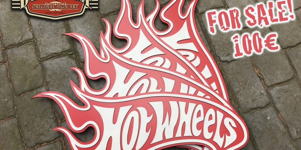 Cartel Hot Wheels tamaño 78x300mm, For Sale 100€