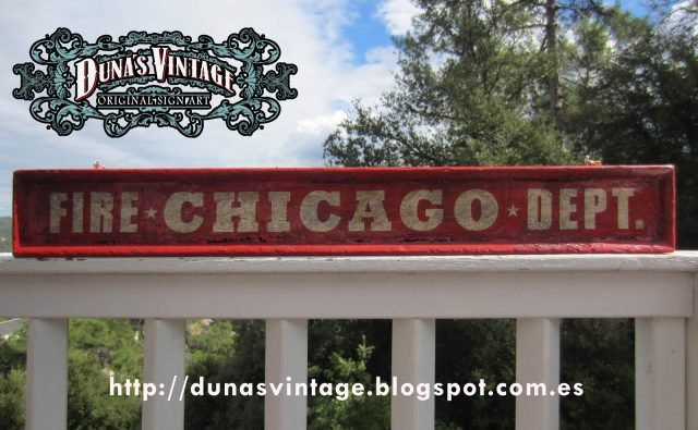 CARTEL FIRE CHICAGO DEPT.